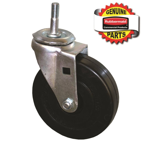Rubbermaid 5 Inch Swivel Threaded Stem Caster With Hardware